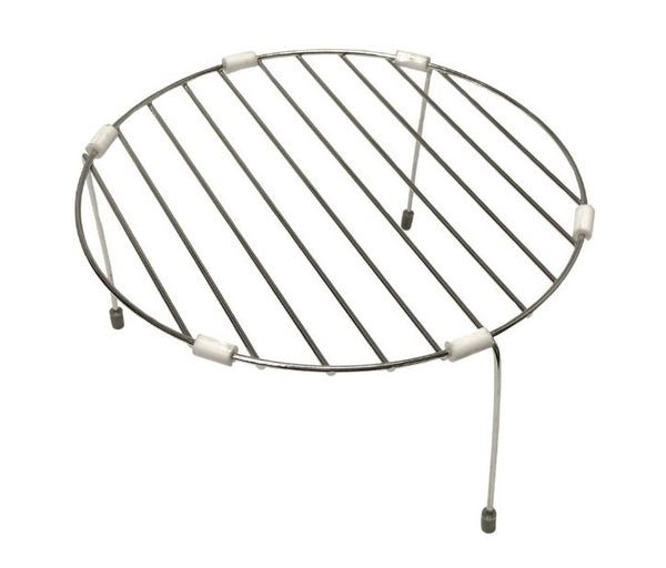Genuine LG Microwave Chrome Cooking Rack With Rubber Feet 10-1/2 Diameter x 5-5/8 Tall