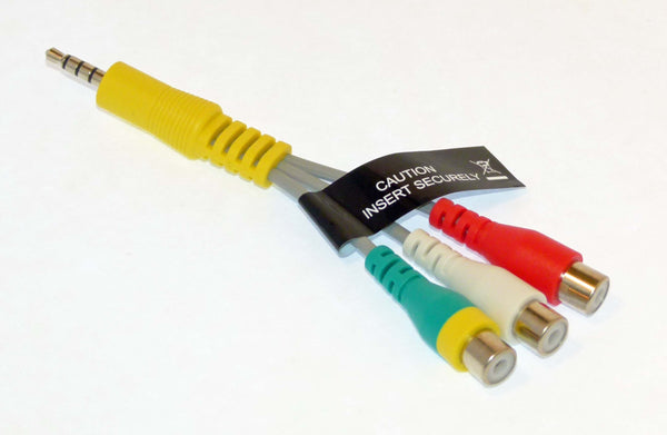 OEM Samsung RCA Audio Video AV Cable Originally Shipped With UN43NU7100F, UN43NU710DF, UN49MU6290F, UN49MU650DF