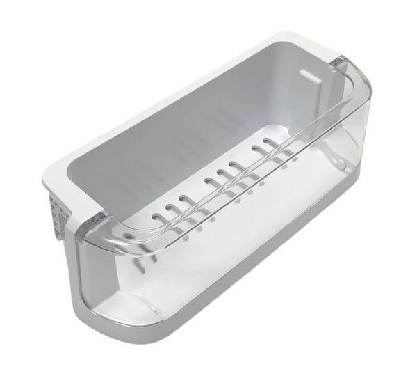 Genuine OEM Samsung Freezer Section Left Door Bin Originally Shipped With RS25H5111WW, RS25H5111WW/AA, RS25H5121BC