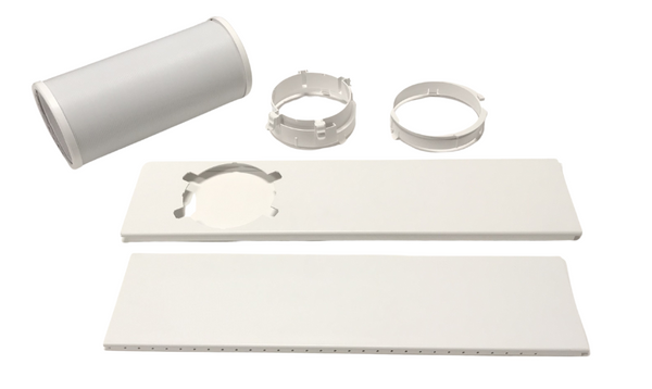 OEM Toshiba Air Conditioner AC White Window Exhaust Kit Originally Shipped With RACPD1011CRU, RAC-PD1011CRU