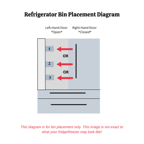 OEM LG Refrigerator Shelf Basket Bin Originally Shipped With LFXS28968S, LMXS28626S, LFXC22526D