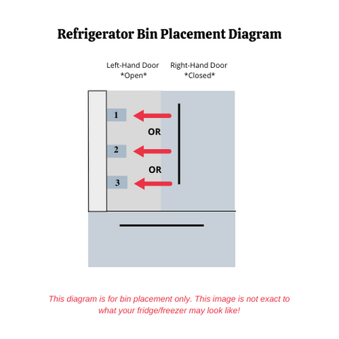 Refrigerator LEFT Door Bin Compatible With Kenmore Model Numbers 795.72042012, 795.72042110, 795.72042111, 795.72042112