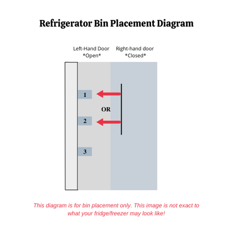 OEM LG Refrigerator LEFT Door Bin Originally Shipped With LRFVC2406D, LRFVC2406S, LRFVS3006D, LRFVS3006S