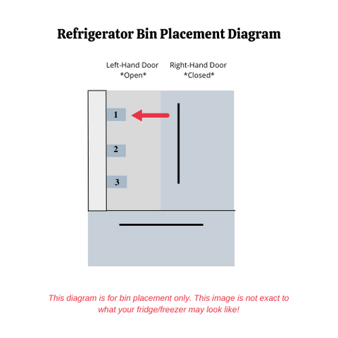 OEM Samsung Refrigerator LEFT Door Bin Originally Shipped With RF27T5501SR, RF27T5501SR/AA