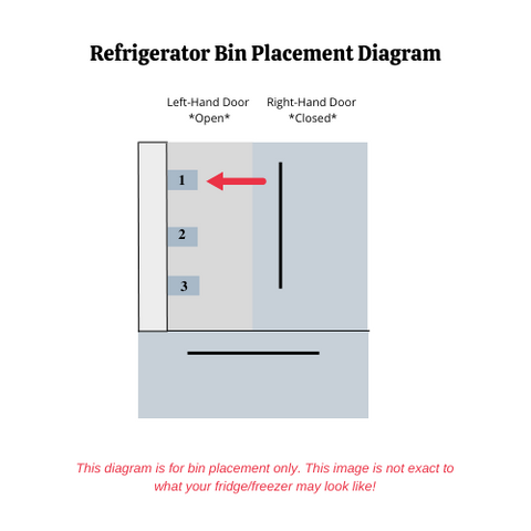 OEM Samsung Refrigerator LEFT Door Bin Originally Shipped With RF27T5241SG, RF27T5241SG/AA, RF27T5241SR