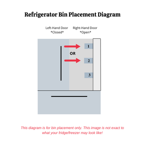 OEM Samsung Refrigerator Right Door Bin Basket Originally Shipped With RF20A5101SG, RF20A5101SG/AA, RF20A5101SR