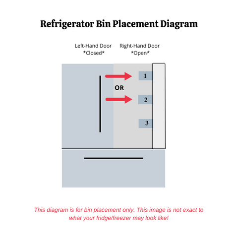 OEM Samsung Refrigerator Right Door Bin Basket Originally Shipped With RF18A5101SR/AA, RF18A5101WW, RF18A5101WW/AA