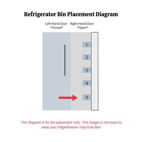 OEM Samsung Refrigerator RIGHT Bottom Door Bin Originally Shipped With RS27T5200WW/AA, RS27T5200SR, RS27T5200SR/AA