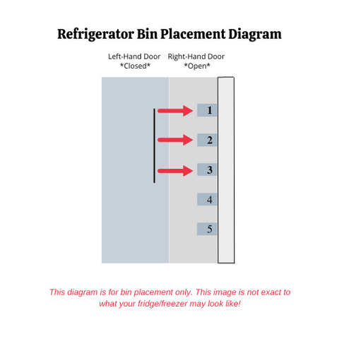 OEM Samsung Refrigerator RIGHT Door Bin Originally Shipped With RS22T5561SR, RS22T5561SR/AA, RS27T5561SR