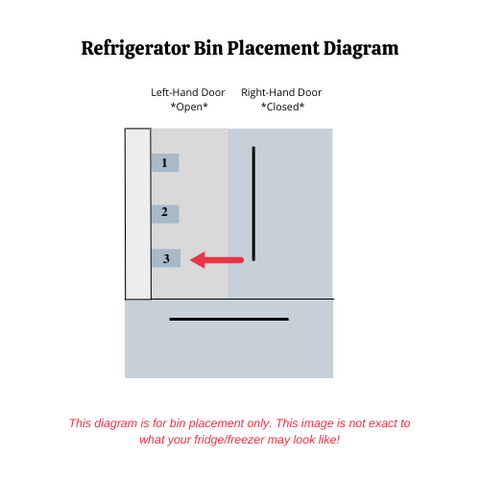 Samsung Refrigerator Left Bottom Door Bin Clear Window Insert Only Originally Shipped With RFG296HDWP, RFG296HDWP/XAA