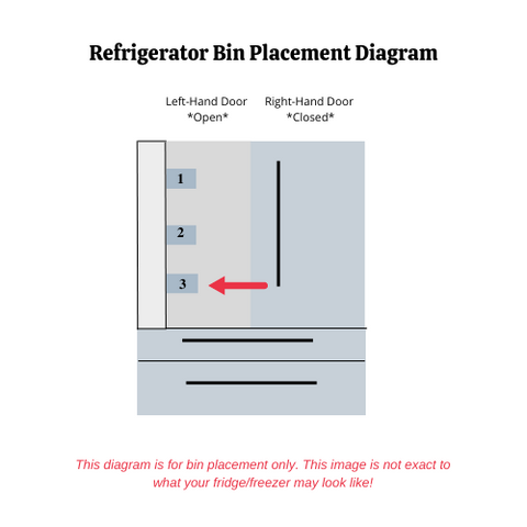 OEM Samsung Refrigerator Door Bin Shipped With RF4287HAPN, RF4287HAPN/XAA