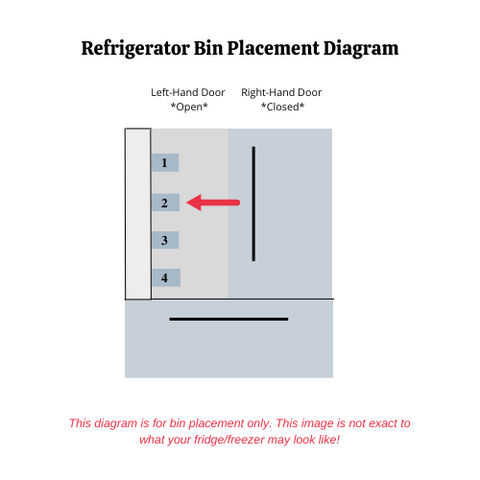 OEM Samsung Refrigerator Left Door Bin Originally Shipped With RF28R7351SR, RF28R7351SR/AA