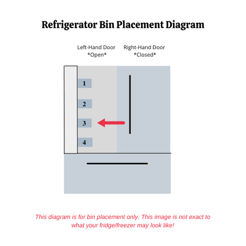 OEM LG Refrigerator Left Door Bin Originally Shipped With LRFDS3016D, LRFDS3016S, LRFVC2406D, LRFVC2406S, LRFVS3006D