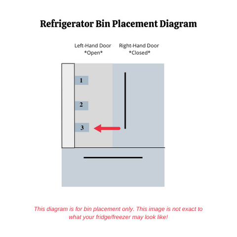 OEM Samsung Refrigerator Left Bottom Door Bin Basket Originally Shipped With RF28R7351SG, RF28R7351SG/AA
