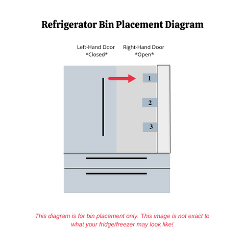 OEM Samsung Refrigerator Right Top Door Bin Originally Shipped With RF22R7351SG/AA, RF23A9671SG, RF23A9671SG/AA