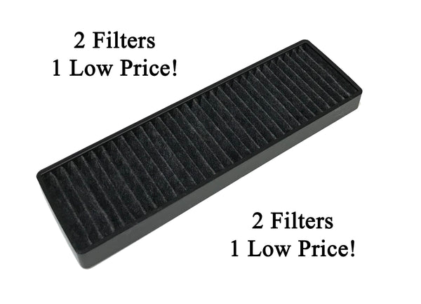 Save Money With An OEM Charcoal Filter 2 Pack - Measurements: 9-1/4 x 2-13/16 x 3/4 Inches