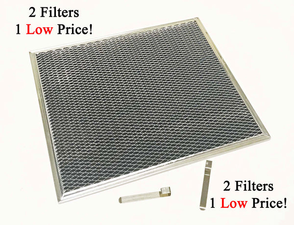 Save Money With An OEM Charcoal Filter 2 Pack - Measurements: 10-5/8 x 10-1/2 x 3/32 Inches