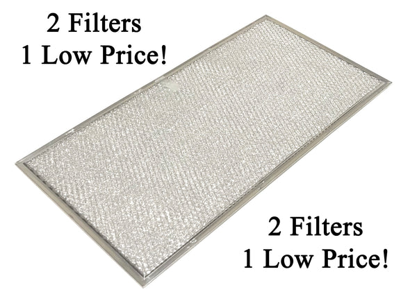 Save Money With An OEM Grease Filter 2 Pack - Measurements: 16-1/2 x 9 x 3/32 Inches