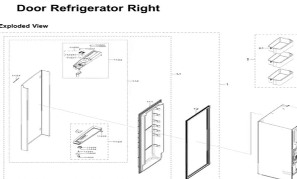 Special Order:  OEM Refrigerator Right Door Bin Originally Shipped With RF28R6201 SR/AA