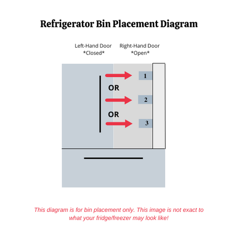 OEM Samsung Refrigerator Right Door Bin Originally Shipped With RF23M8070SG/AA, RF23M8070SR, RF23M8070SR/AA